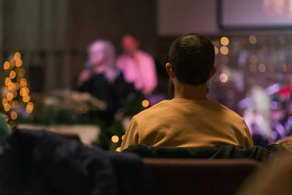 Solo Man Going To Church At Life Community Church Of The Nazarene Church In Colorado Springs, CO